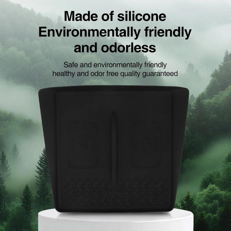 Center Console Wireless Charging Mat Designed for Tesla Model Y Standard 2026 Non-Slip Silicone Car Accessories(Not Fit Juniper)