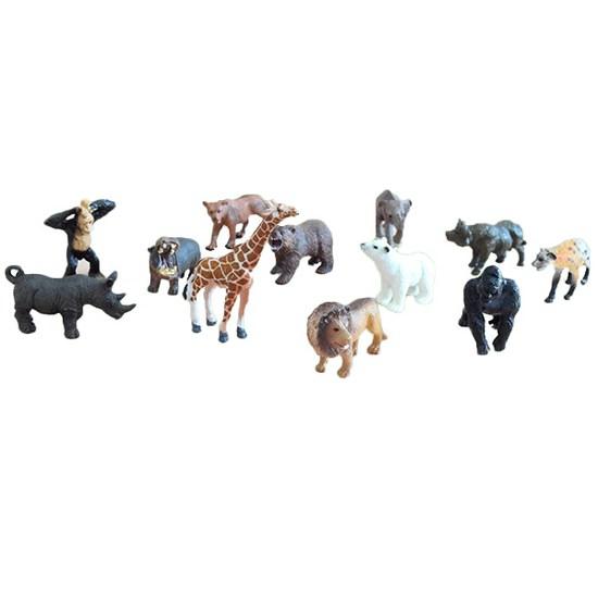 Gabe Family Wild Animal Figures 12 Types KS3626, 1 Set, Popular Toys In Korea