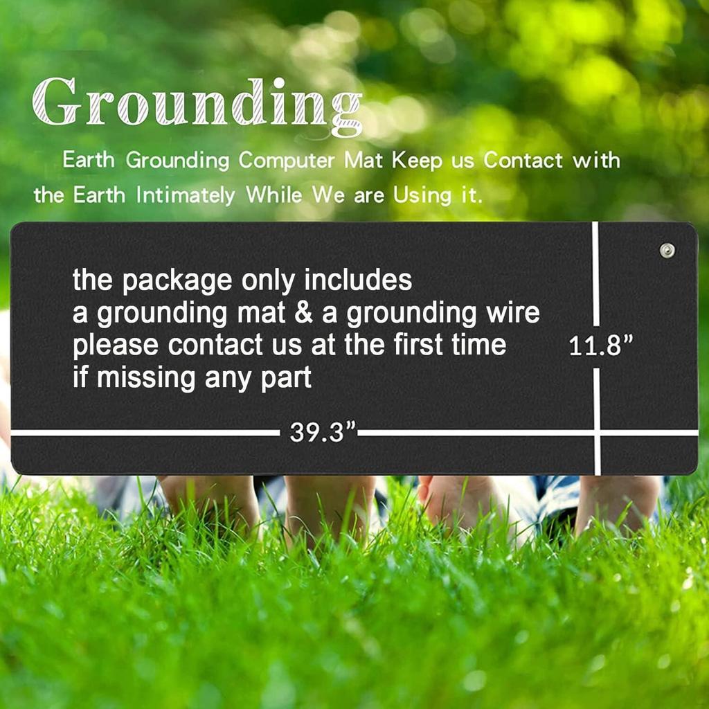 Grounding Mat for Computer, Foot and Bed - Relieves Pain and Inflammation with Negative Ions (100cm X 30cm)