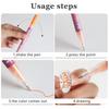 1/2 Sets 12 Colors Nail Art Pens DIY Gel Nail Art Acrylic Paint Markers Quick Dry Graffiti Dotting Point Liner Pens Nail Art Drawing Painting Tools