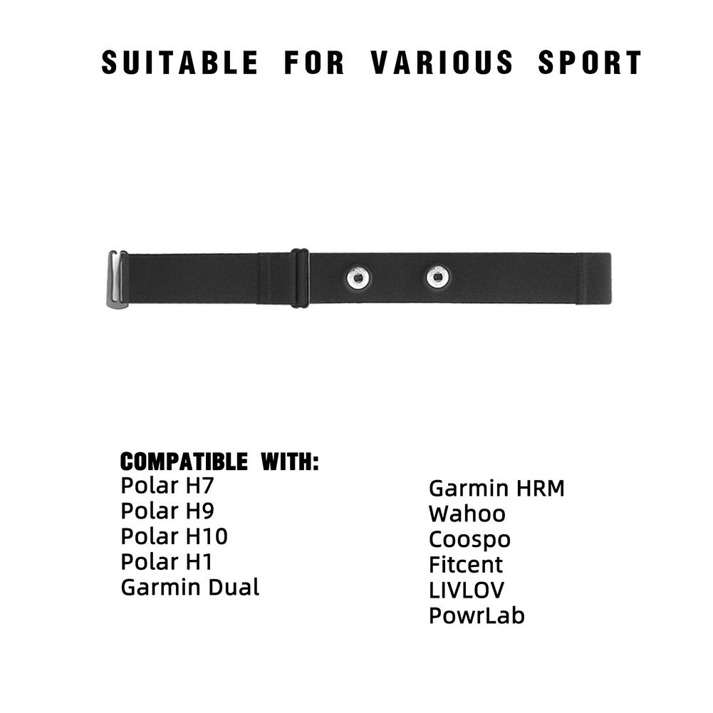 Сменный ремешок для монитора сердечного ритма, совместимый с Polar H7 H9 H10 H1, Garmin Magene, ремень для датчика, эластичные нагрудные ремни