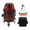 Лазерный нивелир с 5 линиями, самовыравнивающийся инструмент, высокоточный вертикальный и горизонтальный лазерный уровень