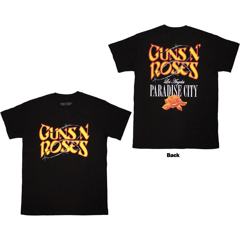 Футболка унисекс Guns N' Roses: Райский город (черный) (Назад Печать)