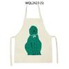 Животные Слон Обезьяна Кухонные фартуки Льняные фартуки Домашняя кулинария Аксессуары для выпечки Фартуки Кухонные аксессуары Delantal Cocina