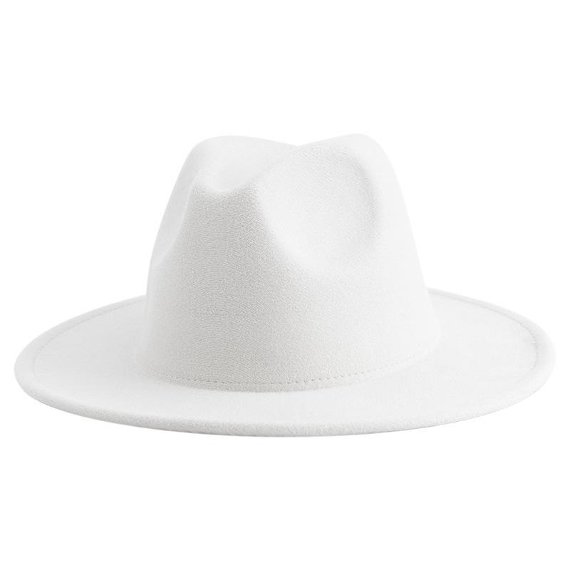 British Suede Jazz Hat Western Cowboy Hat Hidden Hat Felt Hat Big Brim Top Hat Tide