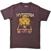 Футболка унисекс Def Leppard для взрослых Hysteria World Tour с принтом на спине