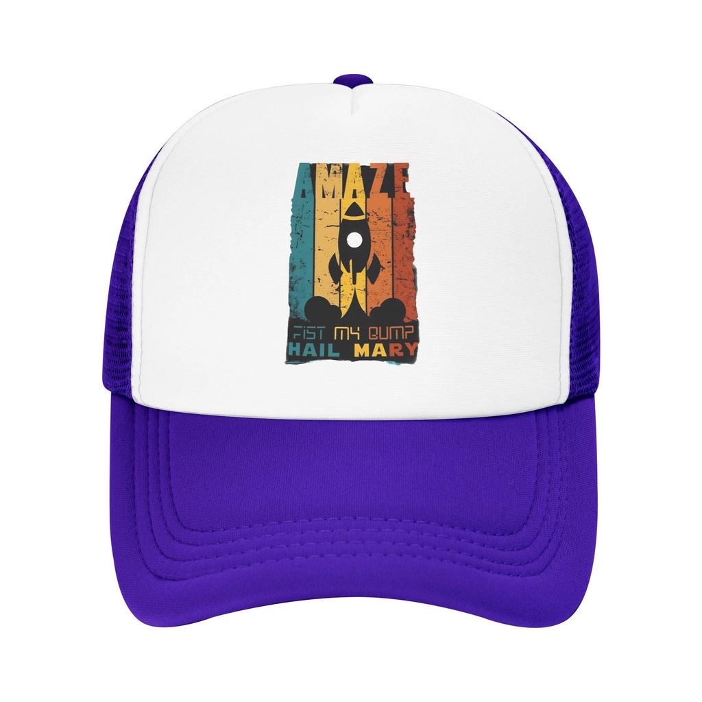 Unisex PROJECT HAIL MARY Trucker Hat Sport Mesh Baseball Cap Snapback Caps  Dad Hat Sun Caps Adjustable Sun Caps Summer