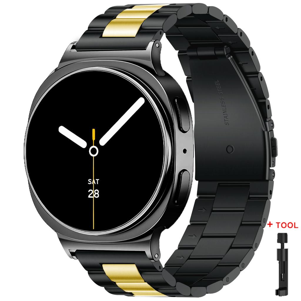 Metal Band for Samsung Galaxy Watch 8/8 Classic 40mm 44mm 46mm Stainless Steel Strap for Galaxy Watch 7 Ultra 2025 47mm Bracelet