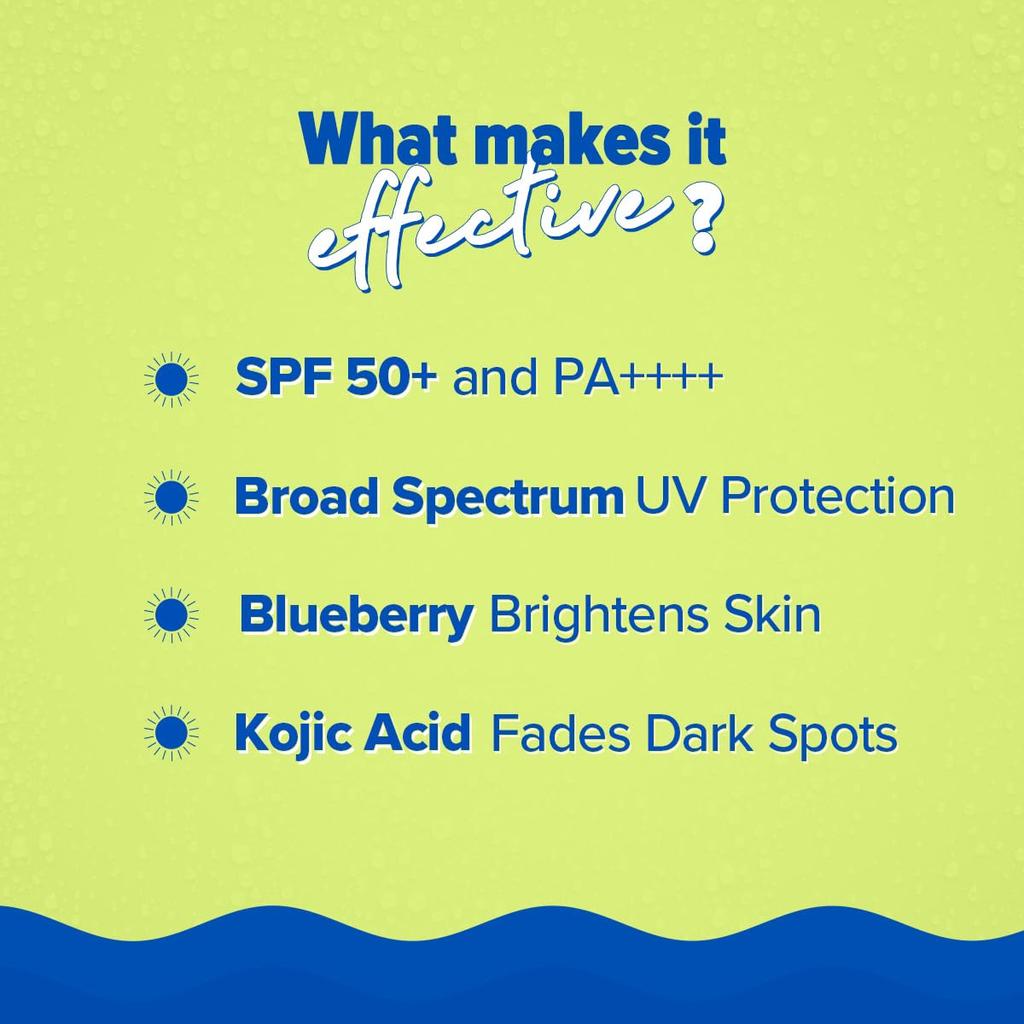Aqualogica Bright+ Набор для макияжа Солнцезащитный спрей SPF 50+ PA++++ Ультратонкий Быстросохнущий Спрей для фиксации макияжа 80 мл