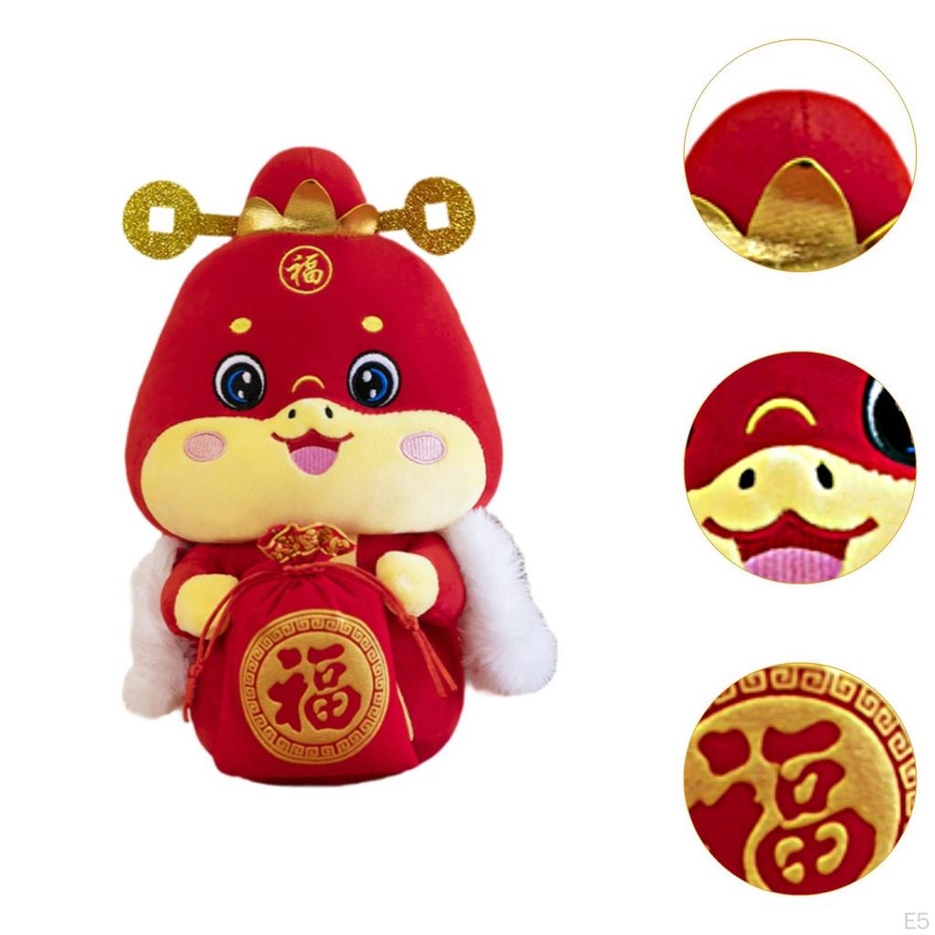 Chinese Year Snake Plush Doll Animal Soft Cartoon Stuffed Toy for