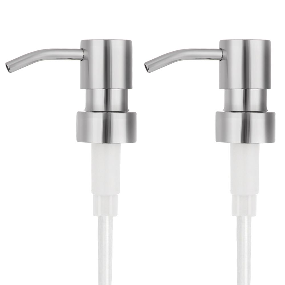 Сменные насадки для трубки из нержавеющей стали, дозатор мыла, головка для бутылки с жидким лосьоном 28 мм