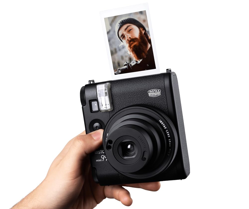 Камера моментальной печати instax mini 99 с цветовыми эффектами и режимами яркости и ручным виньетированием, пленка instax mini продается, элементы управления, пейзаж/обычный/макро