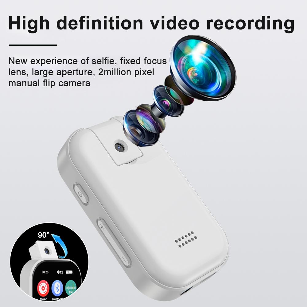 MP3-плеер Bluetooth 5.4 Walkman Hi-Fi звук MP3-плеер Камера Спортивный Walkman с FM-радио Записью Сделать снимок