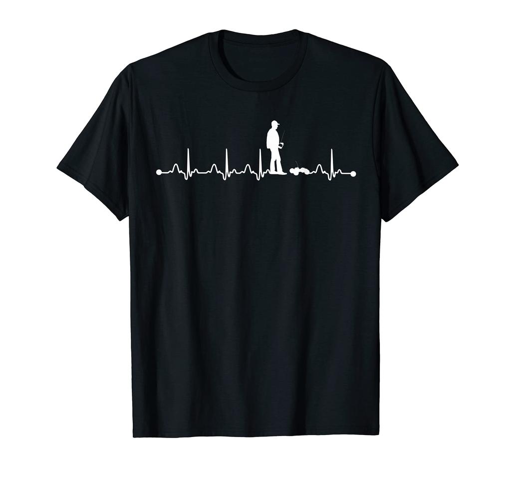 RC Car Heartbeat Electrocardiogram RC Car Rubber Pulse Electrocardiogram T-Shirt