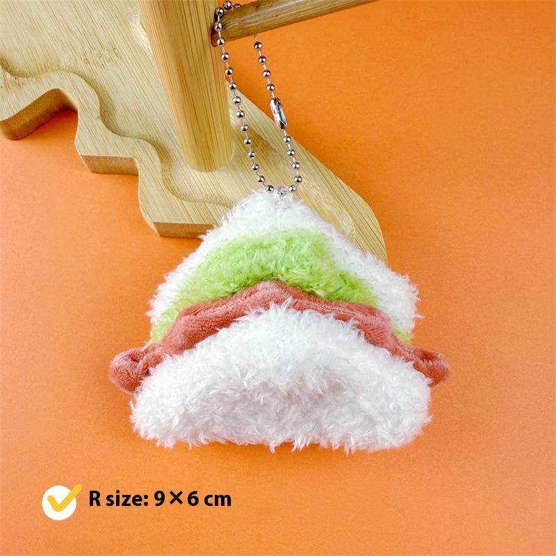 Мультяшный Плюшевый Гамбургер Торт Сэндвич Брелок Имитация Еды Брелок Подвеска на Сумку Креативное Украшение для Рюкзака Подарки