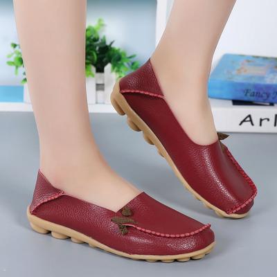 Модная обувь для женщин Весна Осень Женские лоферы на плоской подошве Женские кроссовки большого размера с круглым носком Обувь слипоны 34-44 Zapatos De Mujer