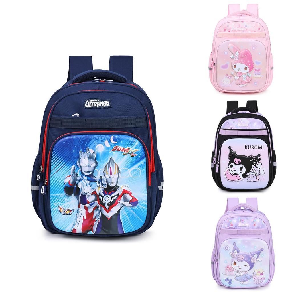 Cute Melody Kuromi Ultraman Capybara Pattern Children Backpack For Elementary Students
