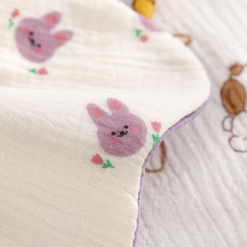 Двусторонний нагрудник для младенцев с вращением на 360°, Хлопковая марля, Всесезонный, Впитывающий, Качество класса А