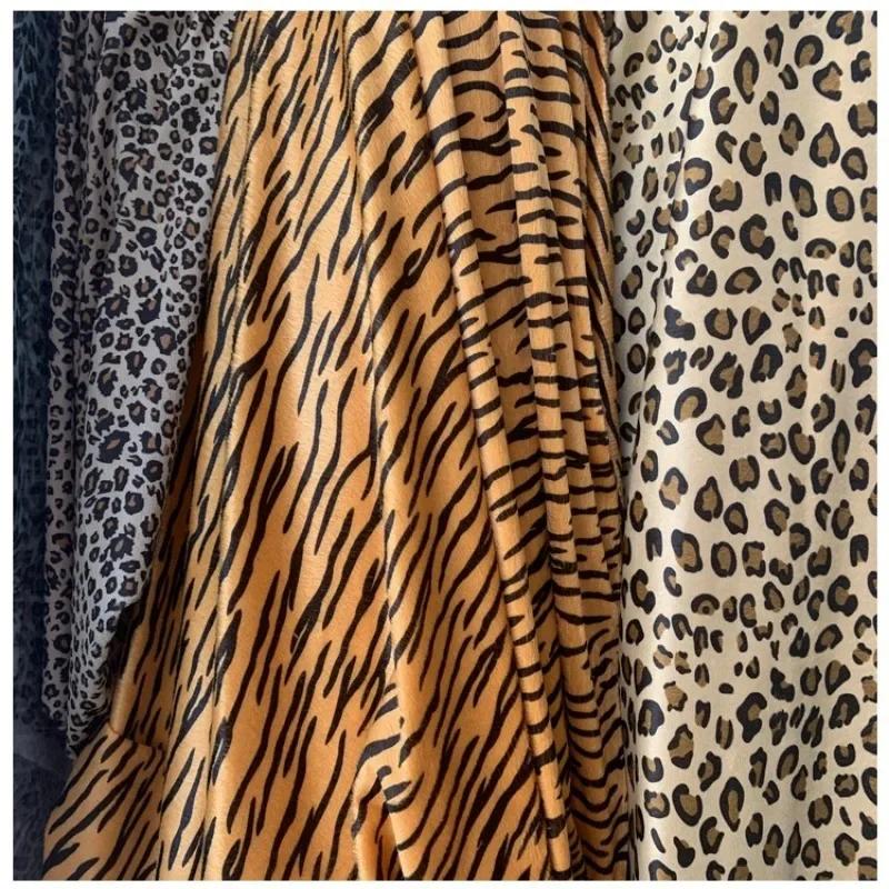 100x160 см леопардовый узор ткани мягкий бархат вельвет ткань для шитья своими руками брюки платья детская одежда шторы сумка одежда ремесло