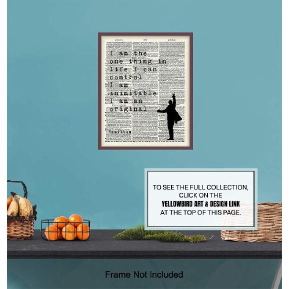 Hamilton Musical Motivational Merchandise - Hamilton Gifts - 8x10 Lyrics Wall Decor Poster Set - Lin Manuel Miranda pirational Quotes Wall Art -