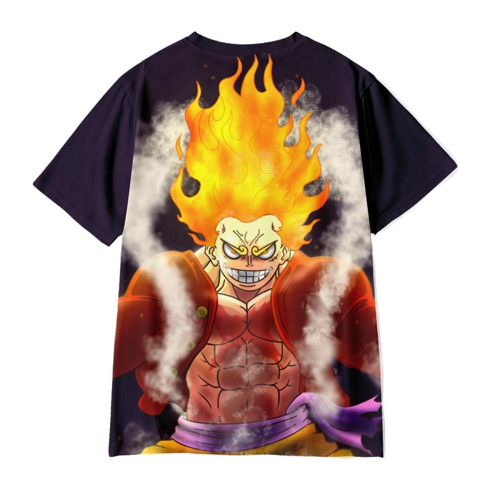 Смешная мультяшная футболка ONE PIECE Крутая мужская футболка с круглым вырезом Повседневная Унисекс Уличная мода Аниме Модная футболка