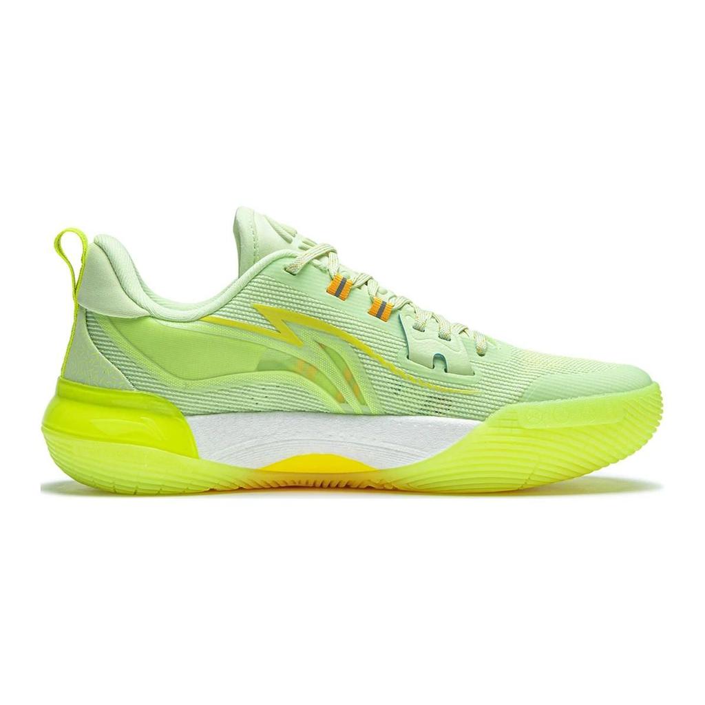 Баскетбольные кроссовки Li Ning Premium 4.0, удобные, дышащие, легкие, с отскоком, с низким верхом, детские кроссовки флуоресцентно-зеленого цвета YKBU016-7
