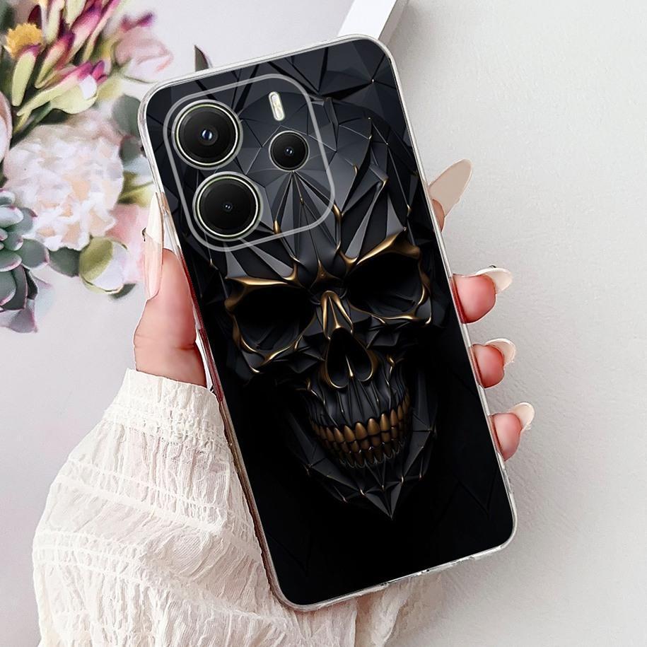 Силиконовый чехол для Xiaomi Redmi Note 14 4G EU 2025, чехол, крутой Лев Леопард Дракон Животные, мягкий тонкий чехол для Note14 4G EU, чехол