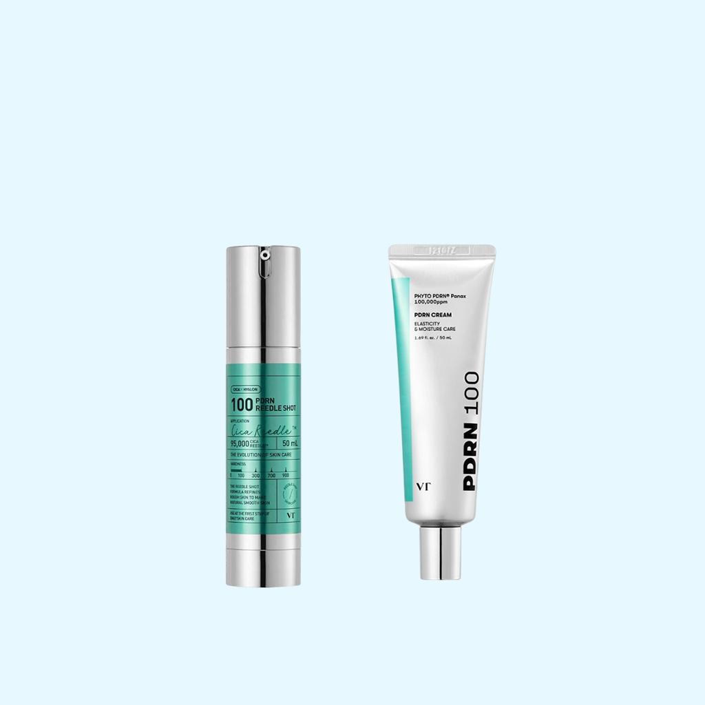 VT PDRN Essence 30 мл/Reedle Shot 100/Essence Stick Balm 9,5 г/Glow Ampoule 100 мл/PDRN Cream 100 50 мл/маска