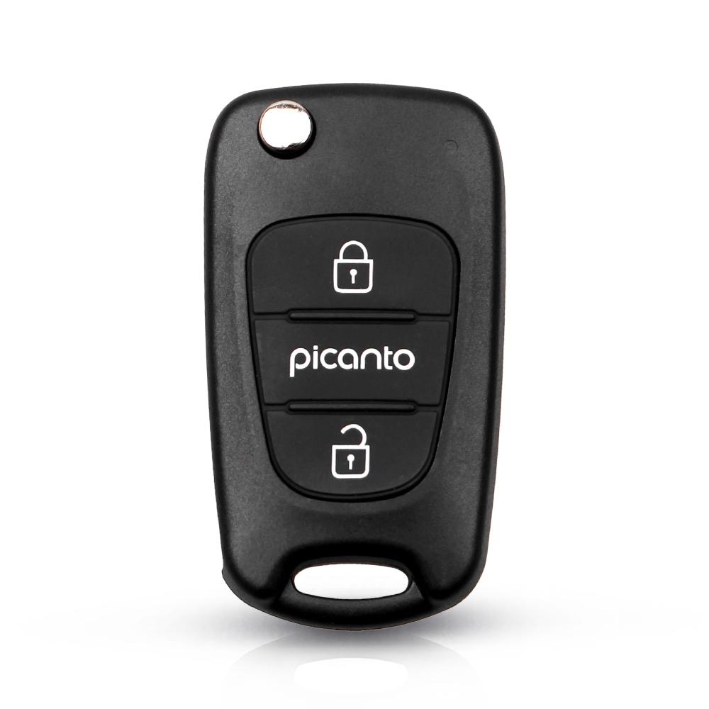 For K.I.A Rio 3 Picanto Soul Ceed Cerato Sportage K2 K3 K5 3 Buttons Flip Folding Remote Auto Car Key Shell Blanks Case