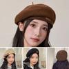 Woolen Beret Autumn And Winter Fashion Painter Hat Girls Beret Versatile Hat For Women Small An T0C5