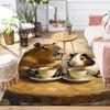 1Pc Capybara Guinea Pig Tea Time Rug, Office Carpet Indoor Outdoor Doormat, Non-Slip, Comfortable, Living, Christmas Halloween,  Xmas Gift G1283