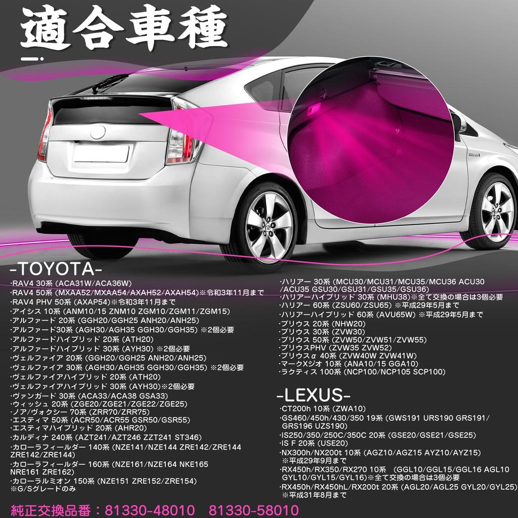 GemPro Alphard Vellfire 30 Series 20 Series Luggage Lamp Noah Voxy 70 Series Harrier