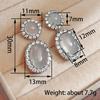 Xiaomi Huitan Graceful Drop Earrings for Women Charming Imitation Moonstone Dangle Earrings Gorgeous Sparkling Ear Accessories Jewelry