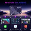 2025 Обновленный 3-в-1 HDMI Автомобильный ТВ, Беспроводной Адаптер CarPlay и Android Auto, Plug & Play для Автомобилей 2016+