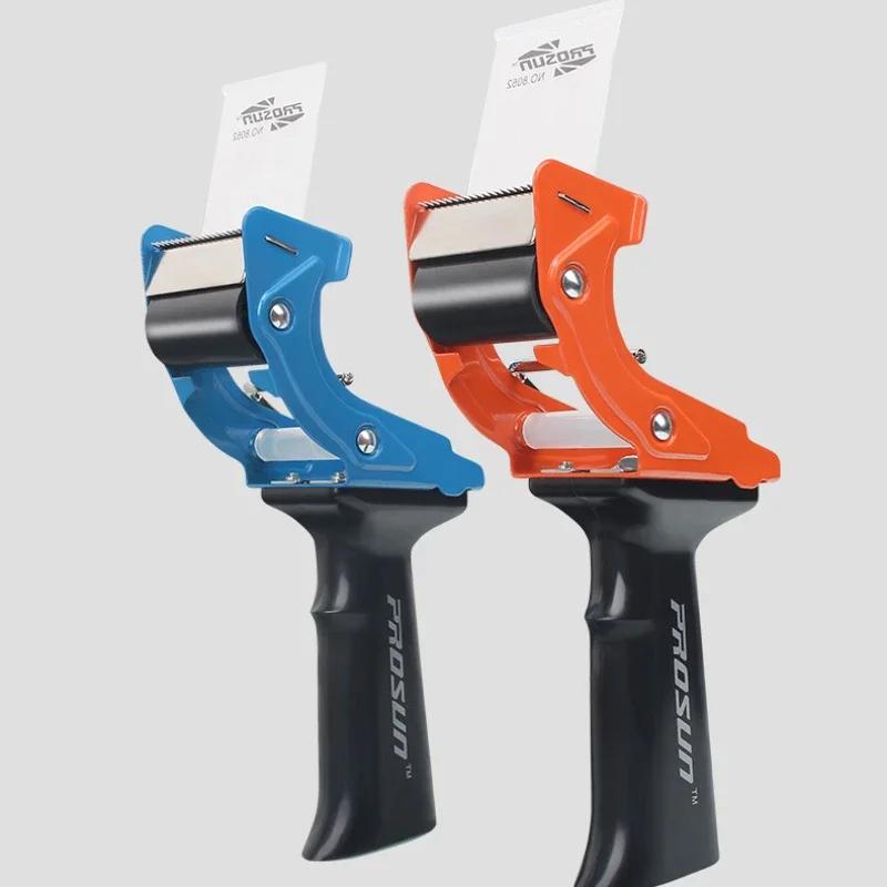 Comfortable Handle Tape Dispenser Box Packaging Sealing Tape Dispenser Capable 5cm Width Handheld Transparent Tape Cutter