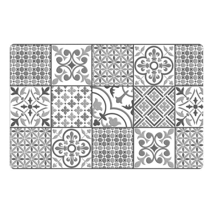 Set de table - Rivoli - 28 x 44 cm - Gris - Synthétique - Lavable