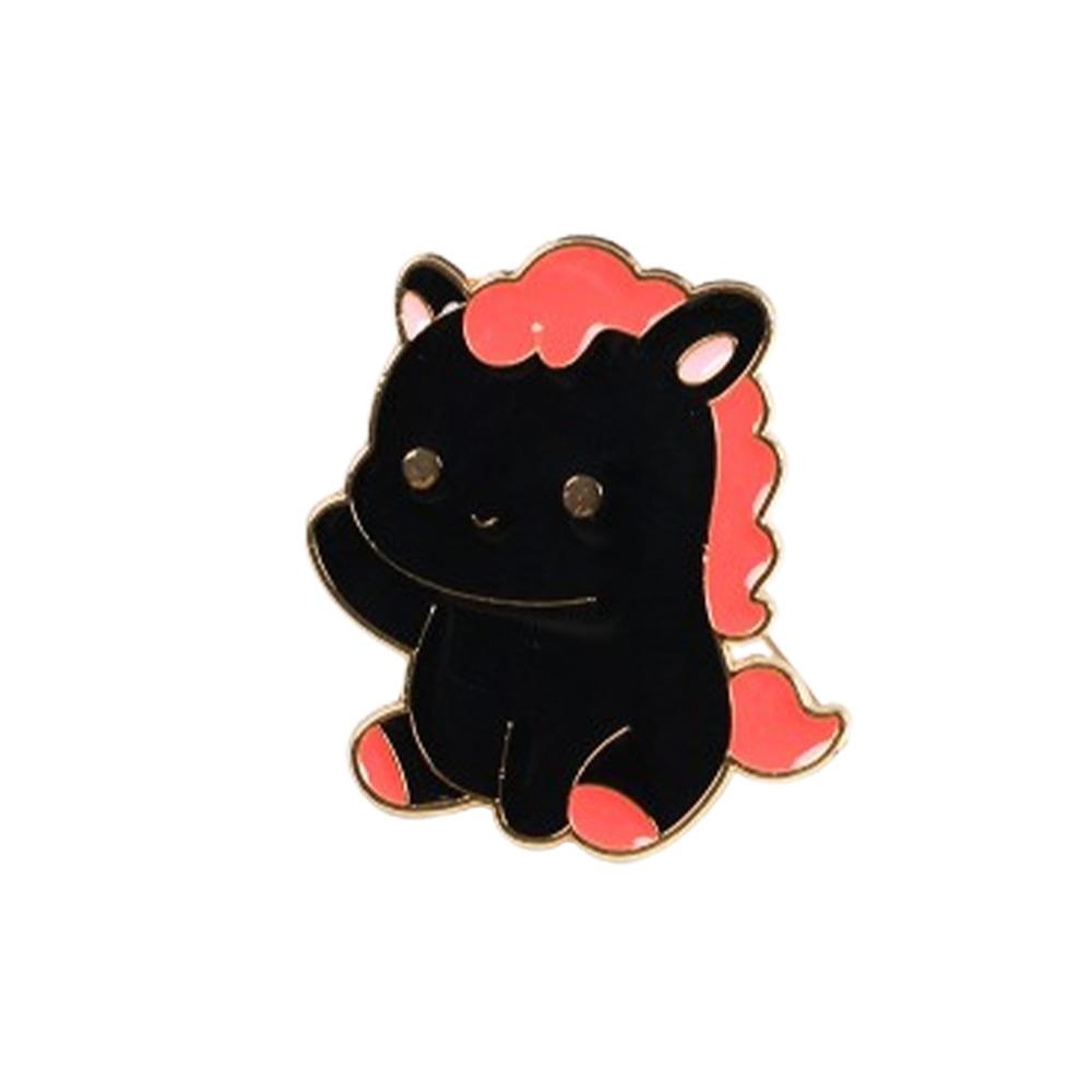 Zinc Zinc Zinc Alloy Zodiac Horse Brooch Chinese Style Animal Brooch Cute New Year Lapel Pins  New Year Gift