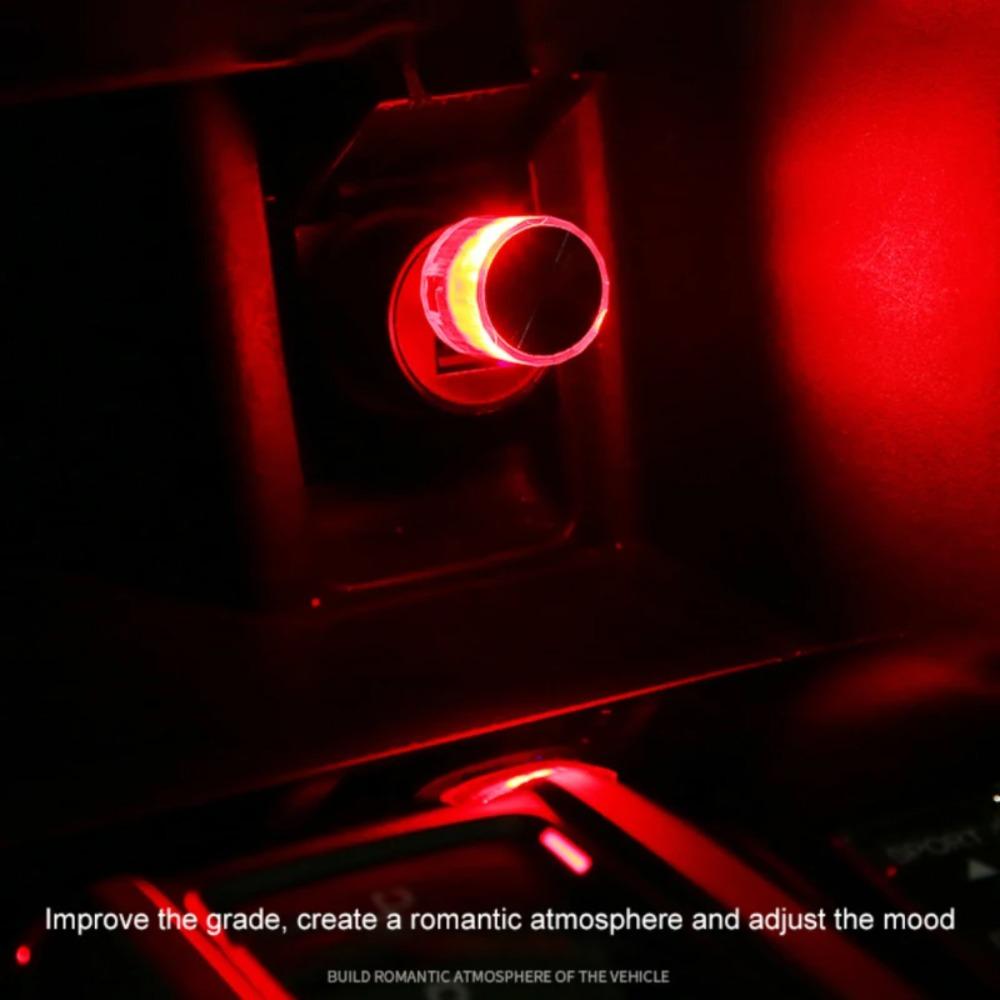 Многоцветная автомобильная подсветка салона, красочный мигающий светодиодный свет, универсальная лампа атмосферы