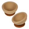 Cat Scratching Board Bowl Multifunction 2 In 1 Sisal Cat Scratcher Lounge Bed For Kitten