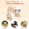 Dog Squeak Toys, Interactive Play Soft Plush Rope Toys, Cotton Material, Dog Toys For Small and Medium Dogs, Teething Toys, Brown.