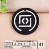 Yixiu Embroidered Black Small Badge: Trendy Clothing Decoration Patch