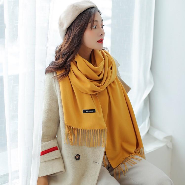 Solid Color Elegant Literary Scarf