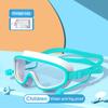 Взрослые и детские модели. Очки для плавания HD с большой оправой. Очки для дайвинга с защитой от запотевания и цельными берушами. Оборудование для плавания.