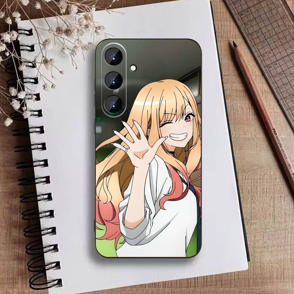 Чехол для телефона T-Darling Marin Kitagawa Colorful Silver для Samsung Galaxy A73, A21s, A22, A31, A52, A53, A71, A41 Мягкий черный корпус