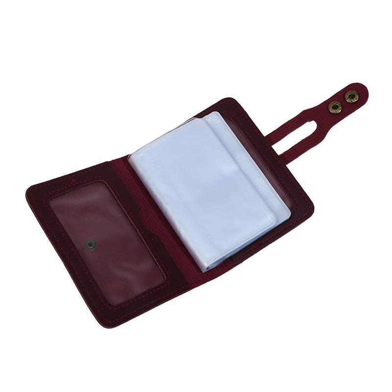 Мужская сумка для карт из искусственной кожи с большой емкостью, винтажная застежка, противоугонный чехол для кредитных карт, прозрачный бумажник для визиток