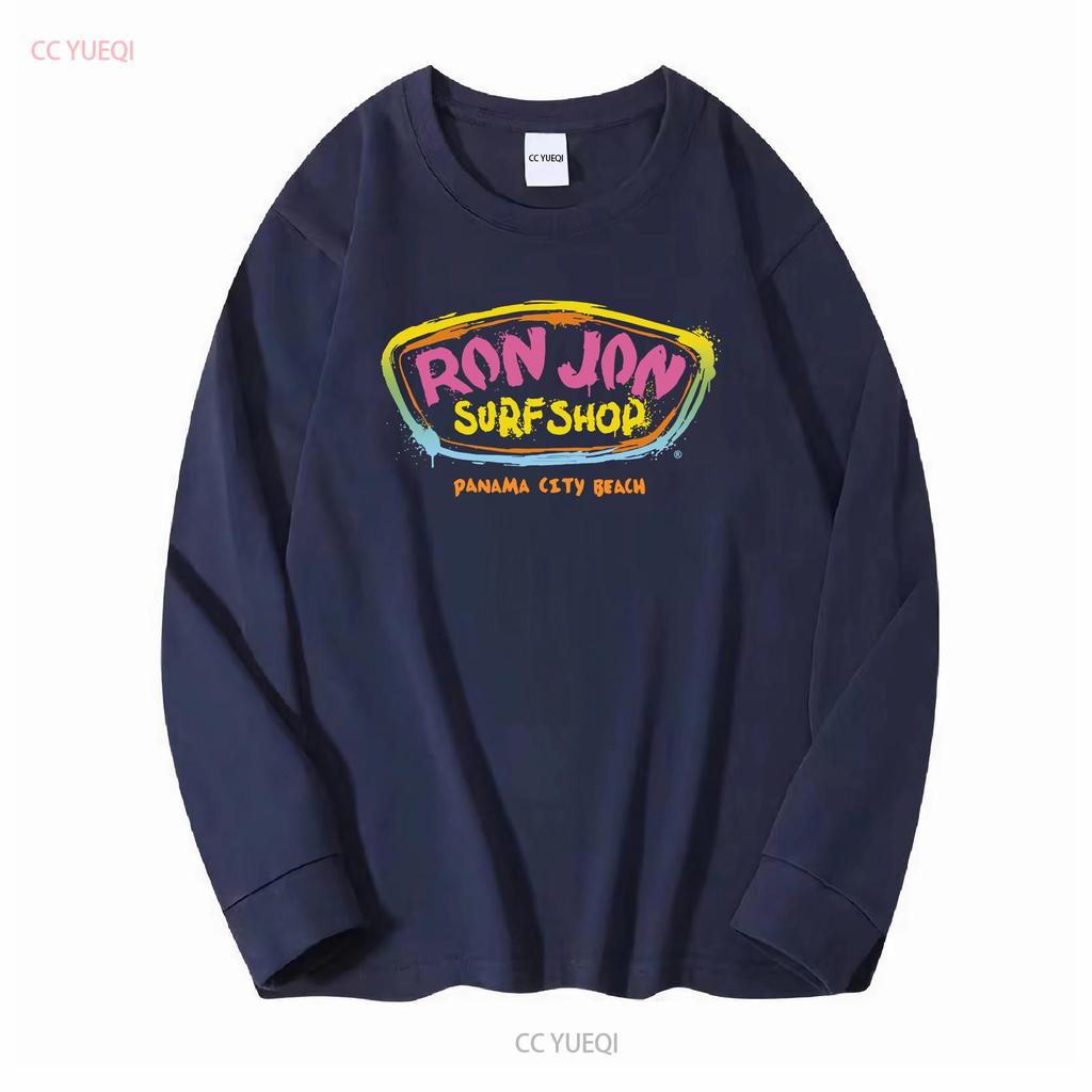Футболка Ron Jon Surf Shop Panama City Beach Мужская Размер Маленький с длинным рукавом винтажная стираная стильный топ для повседневной носки