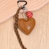 Basketball Leather Heart Keychain PU Love Football Bag Charm  Children Girl
