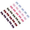 30Pcs Pet Grooming Bowknot Dog Cat Rubber Band Tiny Colorful Lattice Pet Accessory