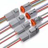 1 Pcs Dt Connector With 15Cm Wiring Harness Dt06-2S/Dt04-2P 2P 3P 4P 6P 8P 12P Waterproof Electrical Connector