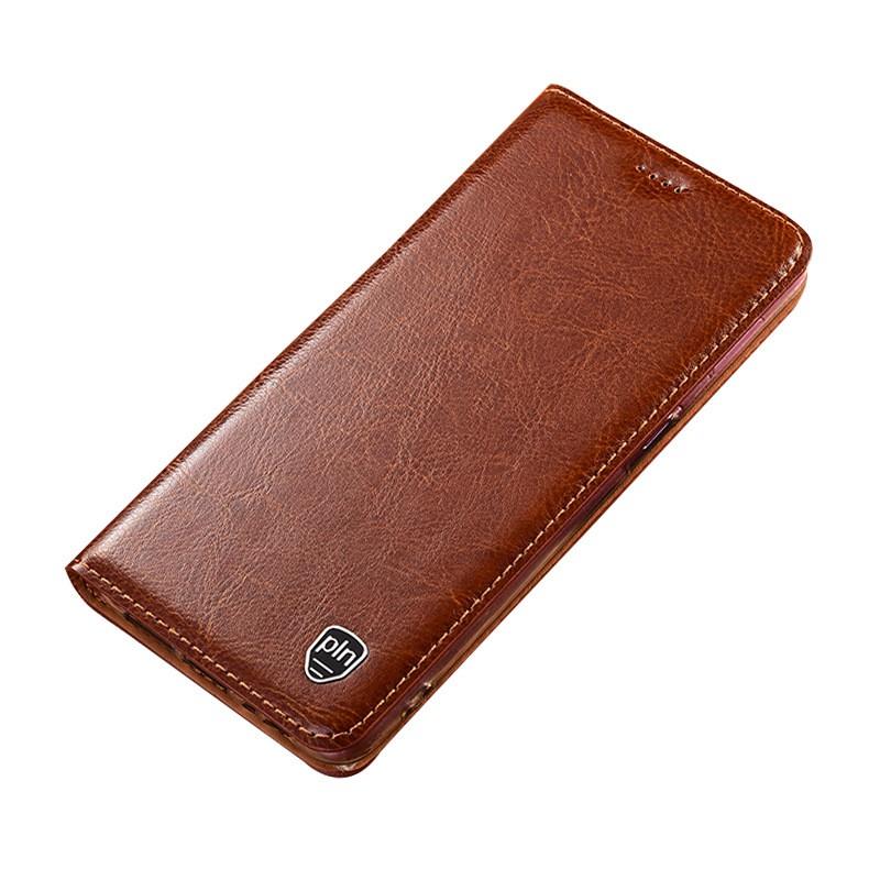 Genuine Leather Flip Case LG V60 ThinQ V50 G8 G7 K40S Stylo 2 With Magnetic Shockproof Stand